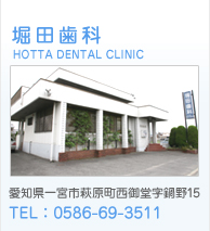 一宮市 稲沢市 小児歯科｜堀田歯科